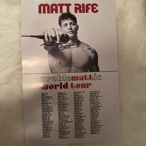 Matt Rife Autographed Tour Poster